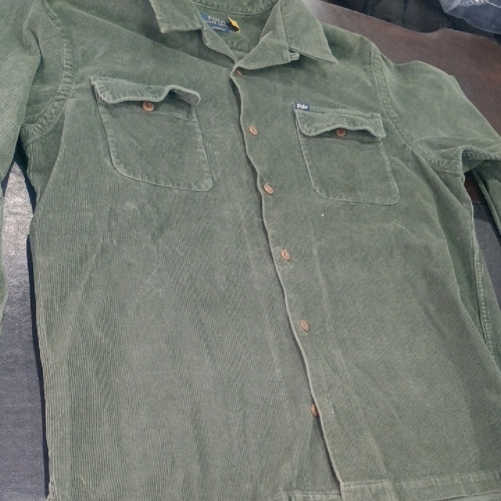 Polo by Ralph Lauren Green Corduroy Cardigan